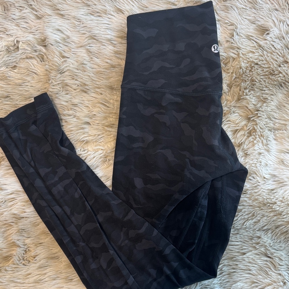 lululemon athletica Kids Black Patterned Leggings